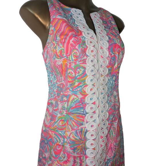 NWT Sz 2 Lilly Pulitzer RYDER SWISH FISH Shift Sundress Dress - Picture 2 of 7
